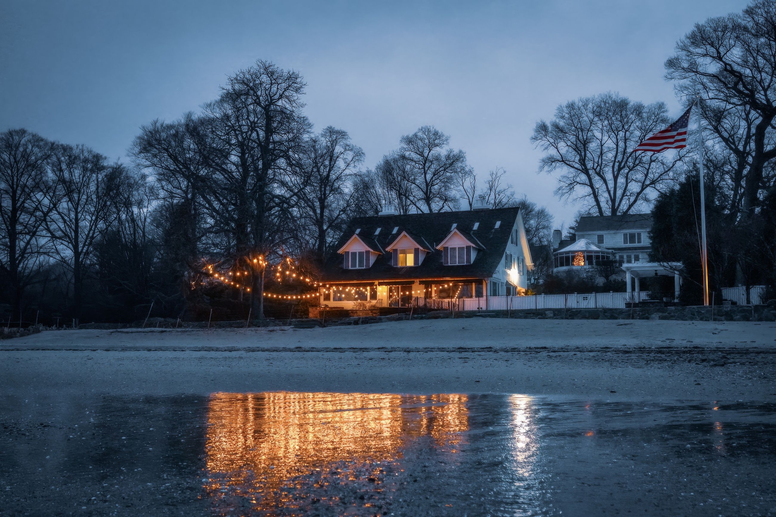 Warm white lights